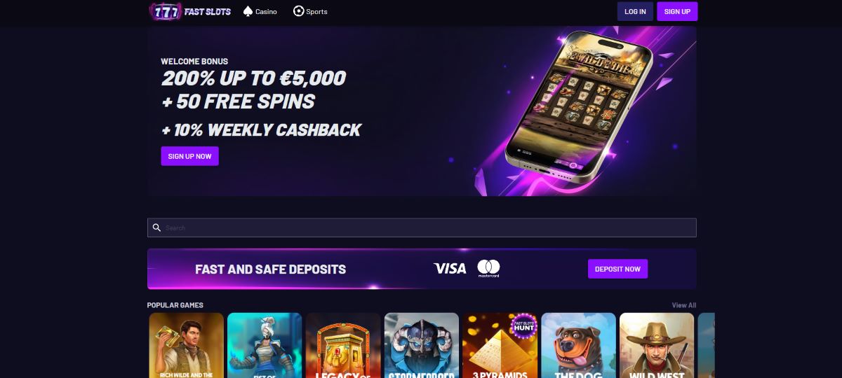 FastSlots – Pörögj gyorsabban, nyerj többet ebben a vadonatúj kaszinóban!