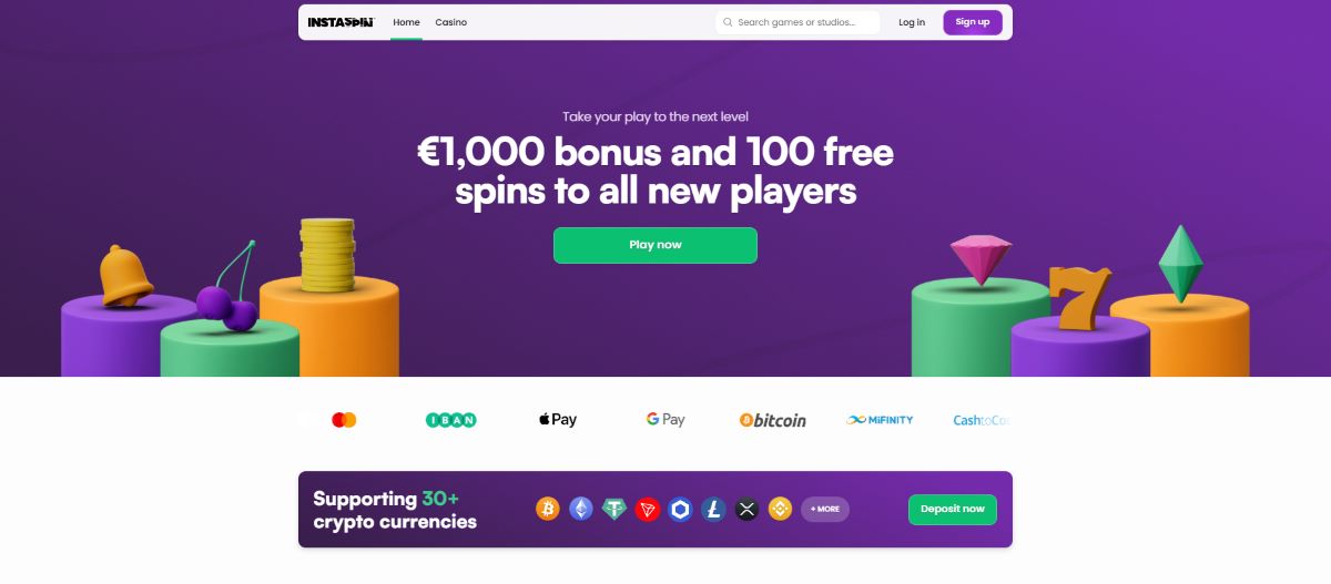 InstaSpin – Kiváló online casino, villámgyors pörgetések, azonnali nyereményekkel